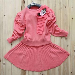 Girls Lovely Princess Style Two Piece Like Clothing Sets