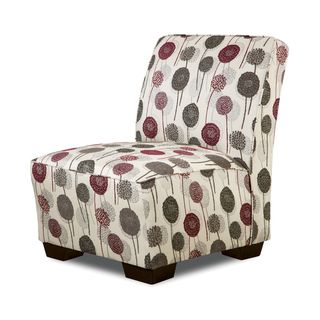 Furniture Of America Modern Dandelion Print Upholstered Armless Chair