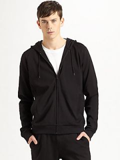 HUGO Jersey Hooded Sweatshirt   Black