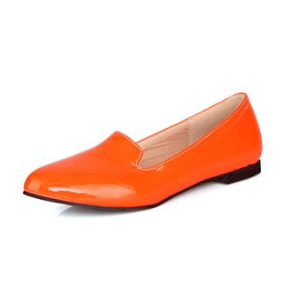 Patent Leather Womens Flat Heel Comfort Loafers Shoes(More Colors)