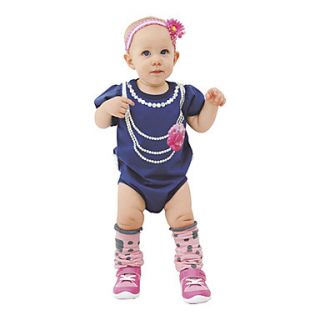 Doomagic Kids Fashion Necklace Print Baby Romper(Screen Color)