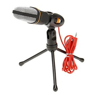 666 3.5mm Stereo Plug Bracket High Quality KTV Microphone (Black)