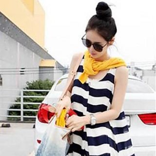 New Fashion 2014 Pregnant Maternity Clothing Striped Casual Loose Elegant Fancy One piece Long Design Dress