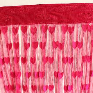 Lovely Hearts Decorated Curtain Line   Three Colors Available (39W × 78L)