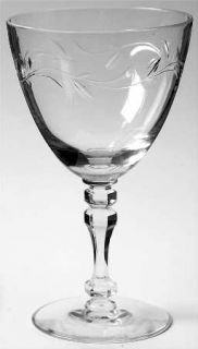 Tiffin Franciscan Sonata Water Goblet   Stem #17646, Cut