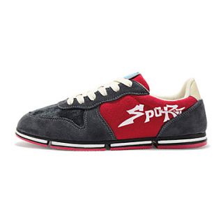 Mens Suede Flat Heel Comfort Fashion Sneakers Shoes With Lace up(More Colors)