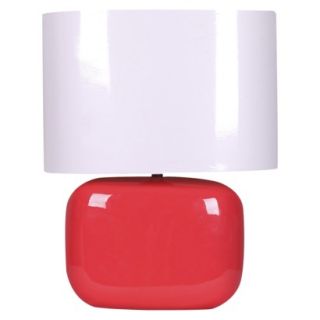 Room Essentials Ceramic Table Lamp   Lollipop Red (includes CFL Bulb)