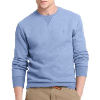 Izod Sueded Fleece Crewneck Sweatshirt, Blue, Mens