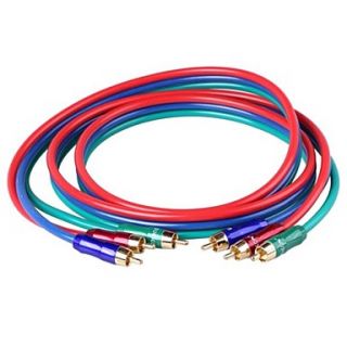 CM001 High Quality OD 6.0 OFC AV Cable 3 RCA Male to Male Connection Cable (150cm)