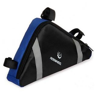 Cycling Nylon Blue And Black Waterproof Damping Sport Bike Tube Bag Bicycle Triangle Bag