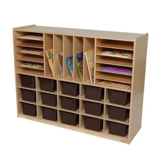 Wood Designs Natural Environment Multi Storage Unit with Chocolate Trays WD14002