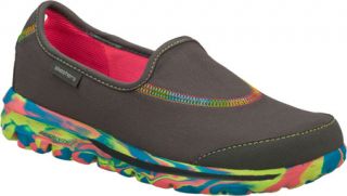 Womens Skechers GOwalk Wavelength   Charcoal Casual Shoes