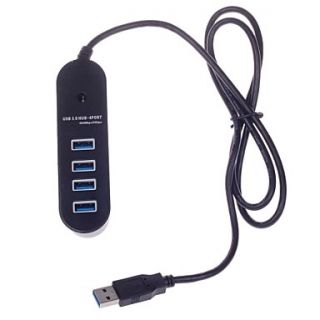 4 Port USB 3.0 Hub (91cm Cable)