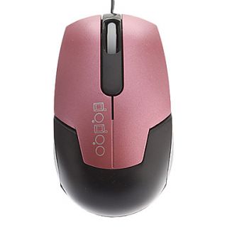 USB Wired Mini Retractable Cable Optical Mouse (Assorted Colors)