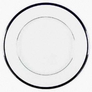 Noritake Sterling Tribute Dinner Plate, Fine China Dinnerware   Black Band On Ed