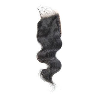 16 Brazilian Hair Silky Body Wave Lace Top Closure(3.54) Natural Color