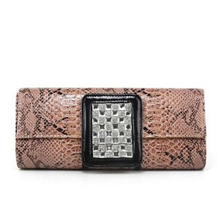 Faux Leather Wedding/Special Occasion Clutches/Evening Handbags with Rhinestones (More Colors)