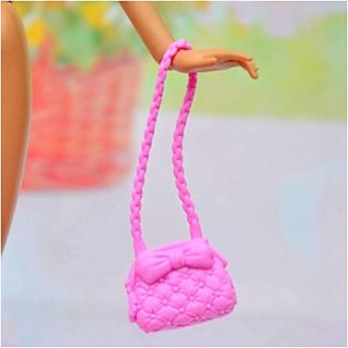 Barbie Doll Social Girl Pink Bowknot Handbag