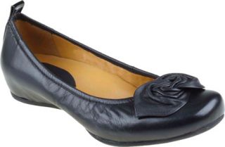 Womens Earthies Rubio   Black Silky Ornamented Shoes