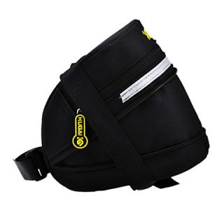 CoolChange 600D Polyester Black Extensible Saddle Bag