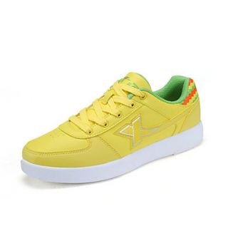 Xtep Mens Yellow Microfiber Synthetic Leather Synthetic Leather Skate Shoes