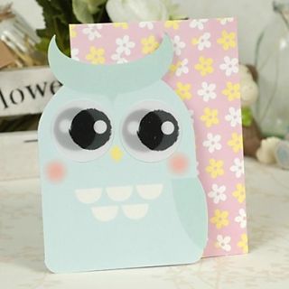 Night Owl Design Side Fold Greeting Card for Mothers Day