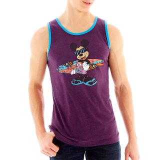 Mickey Surf Tank Top, Purp/turq Mickeysu, Mens