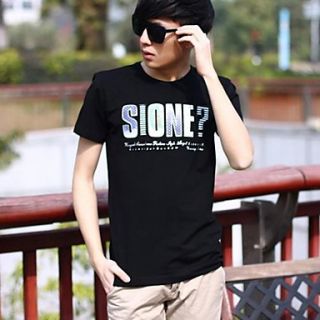 Mens New Neck Slim Short Sleeve Leisure Top