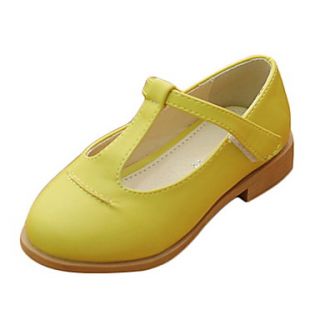 Leatherette Girls Flat Heel T Strap Flats Shoes (More Colors)