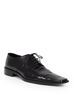 Haider Ackermann Leather Lace Up Oxfords   Black