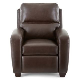 Brice Leather Recliner, Brown