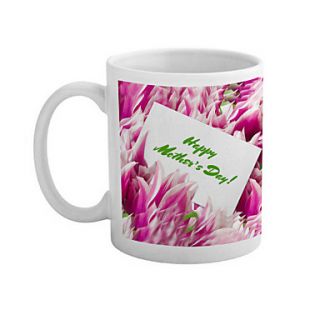 Happy Mothers Day Flower Pattern Ceramic Mug