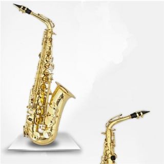 Best Selling Henlucky E Flat Alto Saxophone Gold Paint Saxe Top Musical Instrum Sax