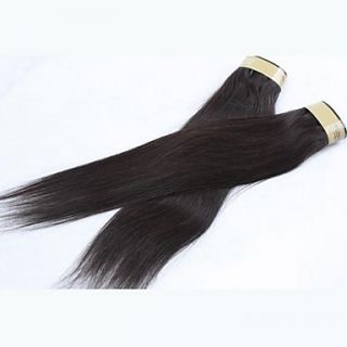 26 Inch 4Pcs Color 1B Grade 4A Peruvian Virgin Straight Human Hair Extension