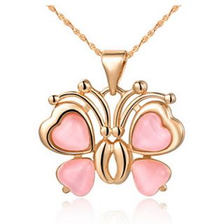 Elegant Bowknot Shape Slivery And Golden Alloy Necklace(1 Pc)(Gold,Slivery)