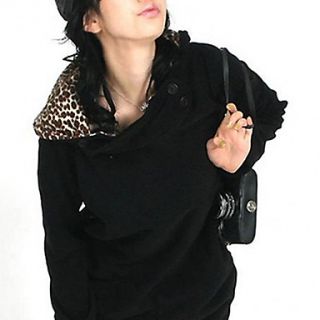 Womens Leopard Hat Style Long Coat