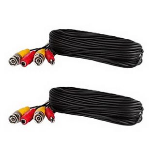 2PCS BNC Video and Power Extension Cable (10 Meter)