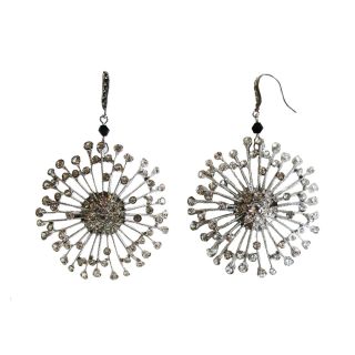 ZOË + SYD Crystal Sunburst Drop Earrings, Womens