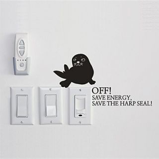 Animals Seals Switch is Stuck Wall Stickers