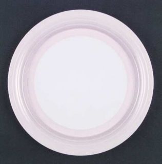 Hornsea Swan Lake Pink Dinner Plate, Fine China Dinnerware   Gray Embossed Rings