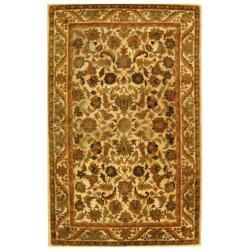 Handmade Heritage Ivory Wool Rug (4 X 6)