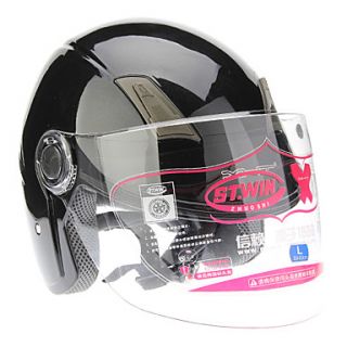 B 168 Motorcycle Racing Half Helmet(Black L)
