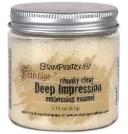 Stampendous Deep Impression Chunky Embossing Enamel 2.15oz  Clear