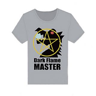 Chunibyo Demo Koi ga Shitai Yūta Togashi Dark Flame Master Gray Cotton Cosplay T shirt