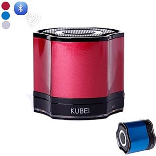 KUBEI 290 Mini Portable V2.1 Bluetooth Speaker FM/ TF/ MIC/USB (Silver / Red / Blue / Black)