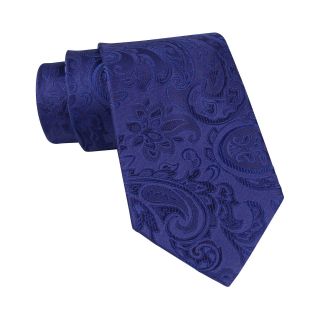 Stafford Tonal Paisley Silk Tie, Blue, Mens