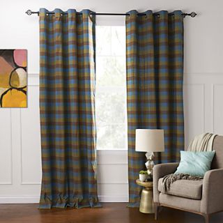 (One Pair) Country Classic Household Dark Colored Palid Eco friendly Curtain