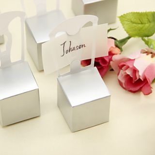 Silver Chair Style Favor Box (Set of 12)