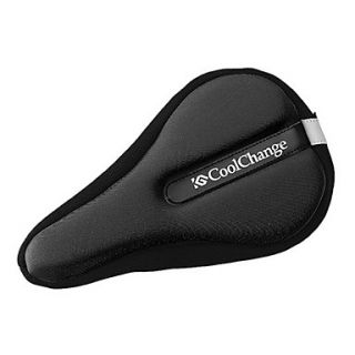 CoolChange High Elastic Lycra Black Bicycle Saddle Cushion