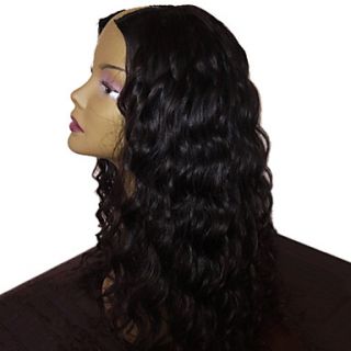 18 Unprocessed Natural Color Brazilian Virgin Hair Loose Wave U Part Wig 